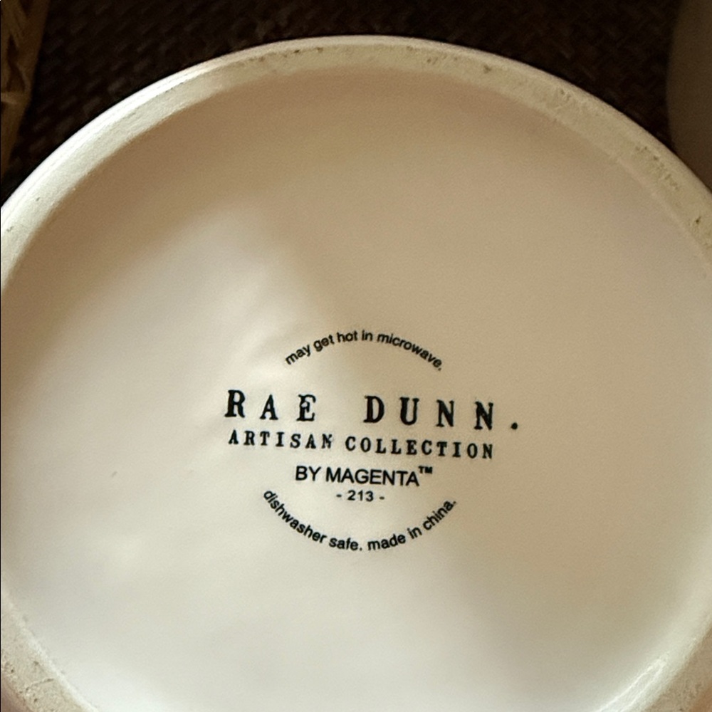 Rae Dunn Cozy White Mugs Set of 2 - Picture 3 of 5